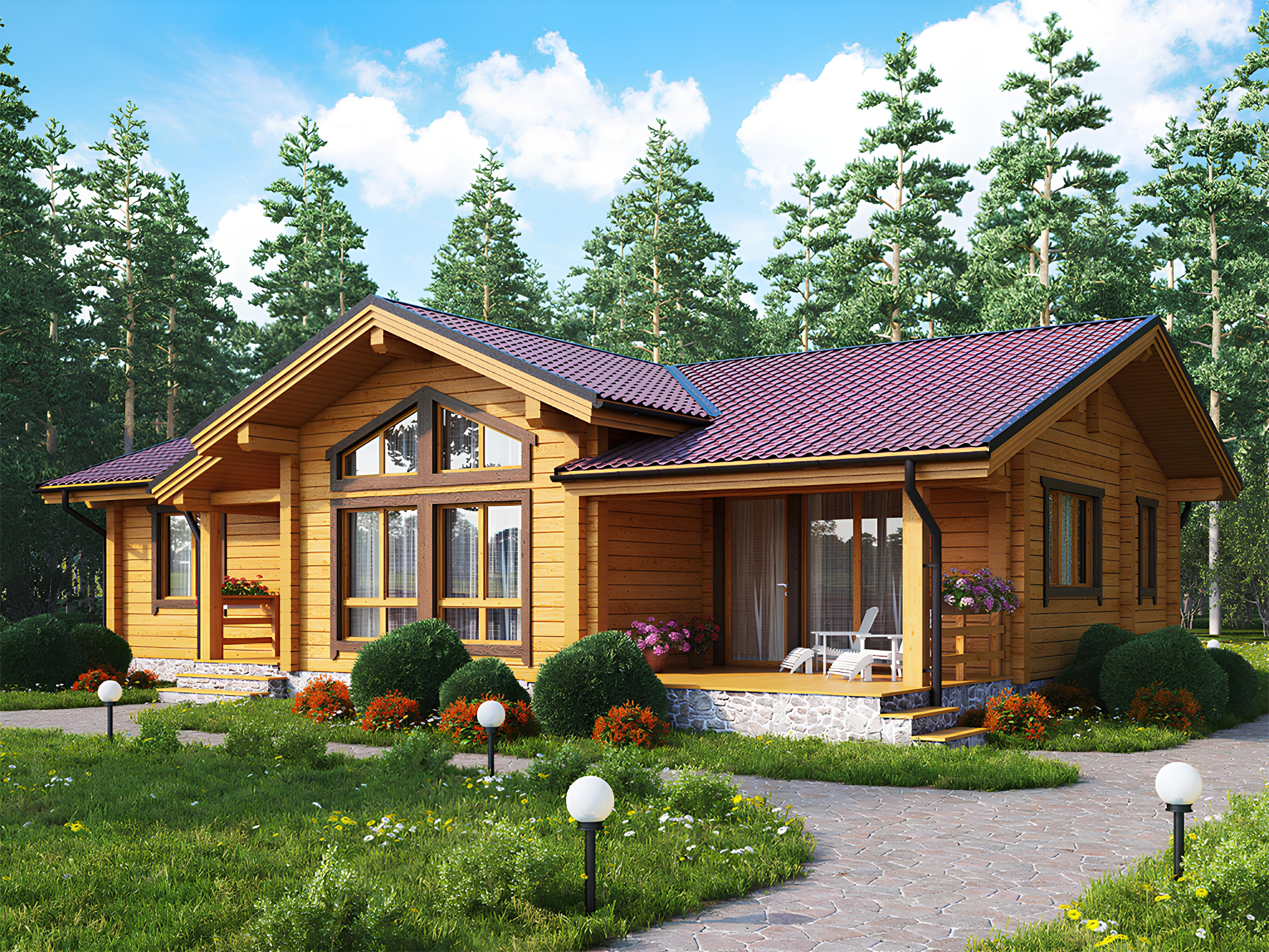 Дом из клееного бруса VZ-377 